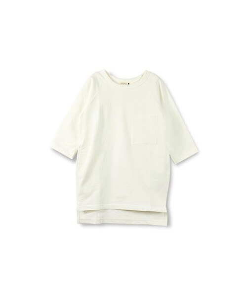 BRANSHES(ブランシェス)の「ビックシルエットワンピース(ワンピース・キッズ・ブラック/オフホワイト・90~150)」の1枚目の写真