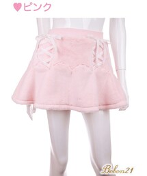 Bobon21 | レースアップフリーススカート(スカート)