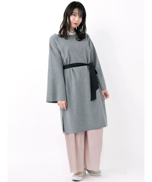 w closet（ダブルクローゼット）の「プリーツパンツ（パンツ・レディース・Lグレー/Sピンク/Dサックス/ブラック・FREE）」の13枚目の写真