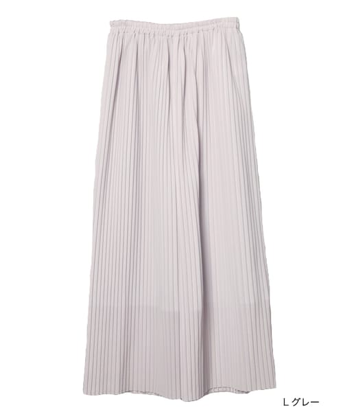 w closet（ダブルクローゼット）の「プリーツパンツ（パンツ・レディース・Lグレー/Sピンク/Dサックス/ブラック・FREE）」の2枚目の写真