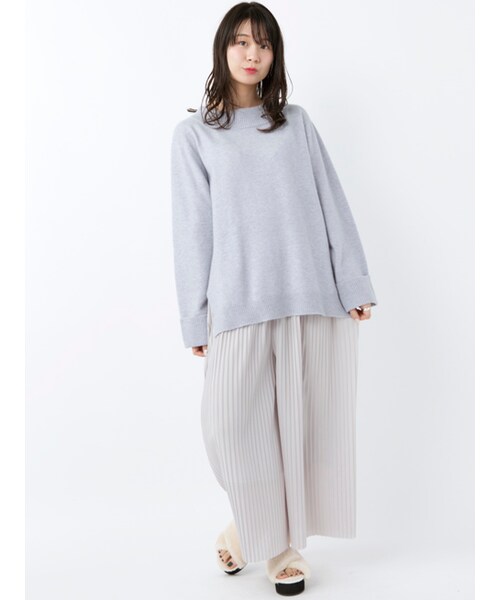 w closet（ダブルクローゼット）の「プリーツパンツ（パンツ・レディース・Lグレー/Sピンク/Dサックス/ブラック・FREE）」の12枚目の写真