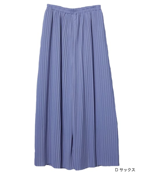 w closet（ダブルクローゼット）の「プリーツパンツ（パンツ・レディース・Lグレー/Sピンク/Dサックス/ブラック・FREE）」の3枚目の写真