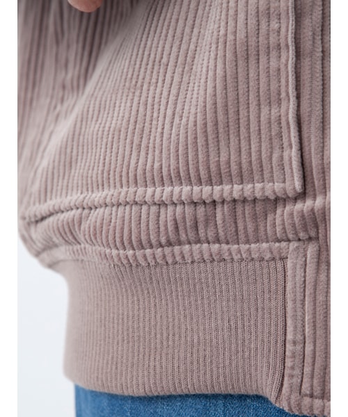 w closet(ダブルクローゼット)の「コーデュロイBIGブルゾン(ジャケット/アウター・レディース・グレージュ/キャメル/レンガ・FREE)」の10枚目の写真