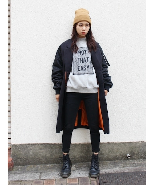 jouetie（ジュエティ）の「チェスターワン（ジャケット/アウター・レディース・ブラック/ネイビー/カーキ・M）」の8枚目の写真