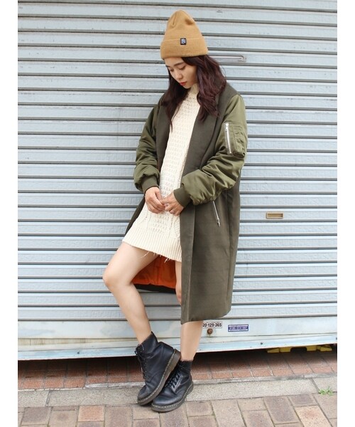 jouetie（ジュエティ）の「チェスターワン（ジャケット/アウター・レディース・ブラック/ネイビー/カーキ・M）」の5枚目の写真