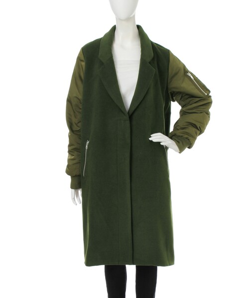 jouetie（ジュエティ）の「チェスターワン（ジャケット/アウター・レディース・ブラック/ネイビー/カーキ・M）」の10枚目の写真