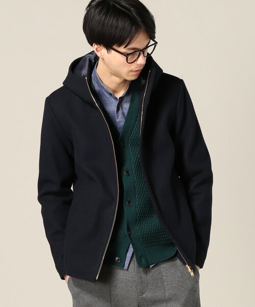 EDIFICE（エディフィス）の「メルトンフードブルゾン（）」 - WEAR