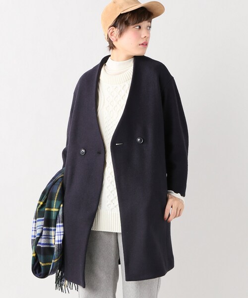 SLOBE IENA（スローブイエナ）の「ブークレーWノーカラーコート 