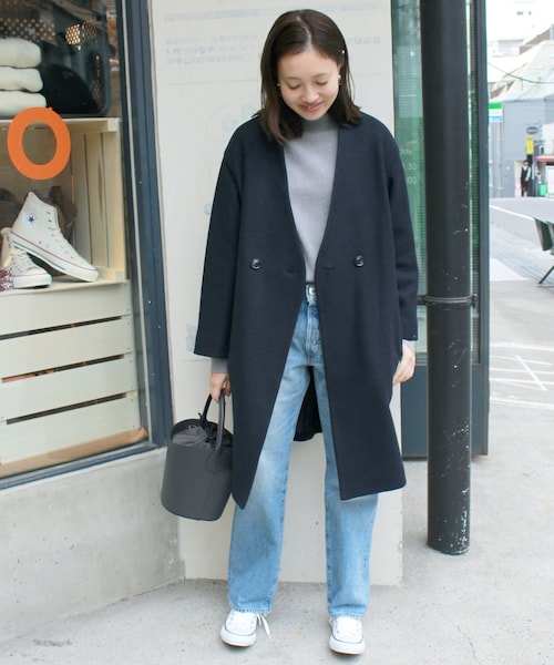 SLOBE IENA（スローブイエナ）の「ブークレーWノーカラーコート