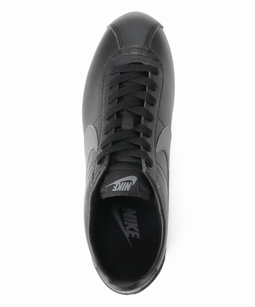 靴 Nike Classic Cortez Leather Triple Black NIKE ナイキ [CLASSIC CORTEZ LEATHER 749571-002] コルテッツ