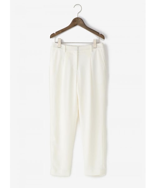 PLST（プラステ）の「【先行販売】ソフトダブルクロスタックテーパードパンツ（パンツ・レディース・030 ﾐﾄﾞﾙｸﾞﾚｰ/050 ﾌﾞﾗｯｸ/120 ｸﾘｰﾑ/470 ｵﾚﾝｼﾞ/890 ﾀﾞｰｸﾈｲﾋﾞｰ・M）」の3枚目の写真