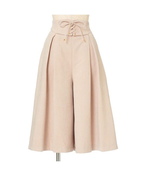 F i.n.t(フィント)の「フロントレースアップ起毛キュロット/F i.n.t(その他パンツ・レディース・その他)」の3枚目の写真