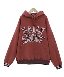 Dailyabout | 裏起毛Daily ABOUTプリントオーバーフィットパーカー(P0000WNB)(パーカー)