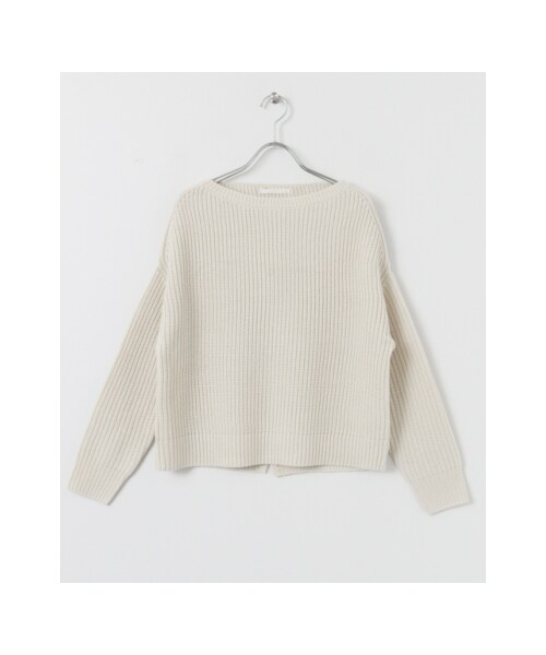 URBAN RESEARCH DOORS(アーバンリサーチドアーズ)の「バッククロス畦編みニット(その他・レディース・CAMEL/IVORY/GRAY・one)」の3枚目の写真
