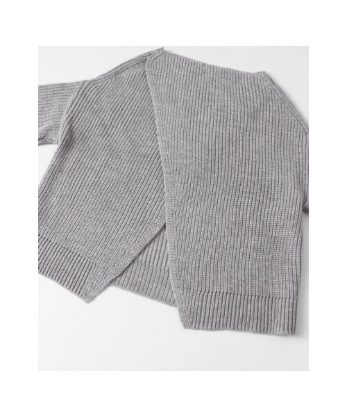 URBAN RESEARCH DOORS(アーバンリサーチドアーズ)の「バッククロス畦編みニット(その他・レディース・CAMEL/IVORY/GRAY・one)」の21枚目の写真