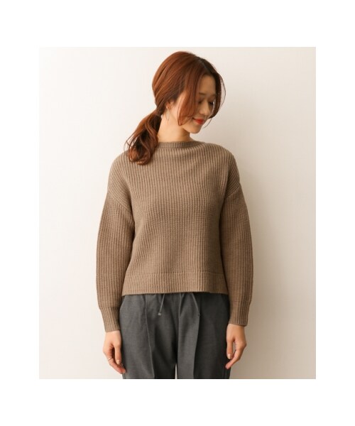 URBAN RESEARCH DOORS(アーバンリサーチドアーズ)の「バッククロス畦編みニット(その他・レディース・CAMEL/IVORY/GRAY・one)」の12枚目の写真