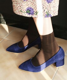 DHOLIC | 7COLORSレザーミドルヒールパンプス(パンプス)