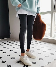 DHOLIC | ファーライニングセンタープレスレギンス(その他パンツ)