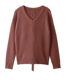 GRL | バックレースアップリブニット(ニット/セーター)