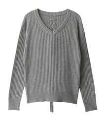 GRL | バックレースアップリブニット(ニット/セーター)