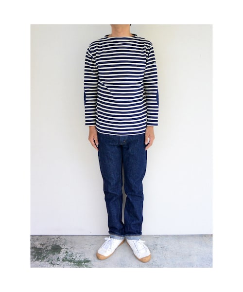 SAINT JAMES（セントジェームス）の「SAINTJAMES セントジェームス OUESSANT ウエッソン 限定エルボーパッチ付き 【正規取り扱い品】（Tシャツ/カットソー・メンズ・その他）」の12枚目の写真