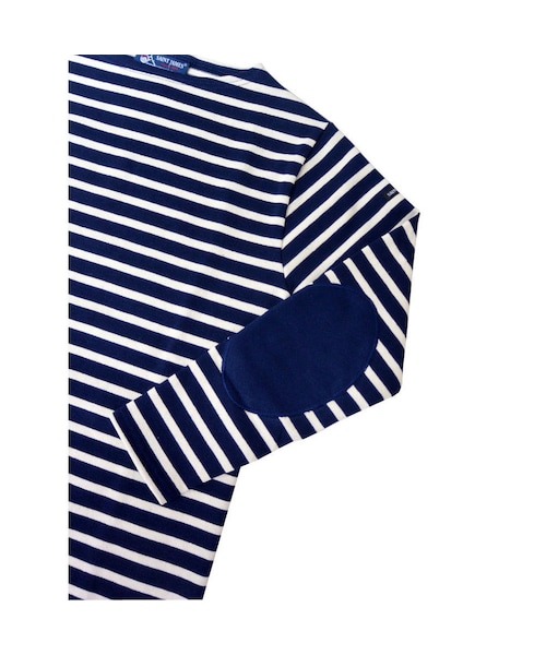 SAINT JAMES（セントジェームス）の「SAINTJAMES セントジェームス OUESSANT ウエッソン 限定エルボーパッチ付き 【正規取り扱い品】（Tシャツ/カットソー・メンズ・その他）」の6枚目の写真