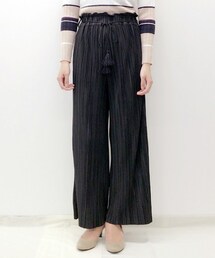 archives | タッセル付きプリーツワイドパンツ(その他パンツ)