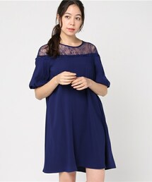 INTERPLANET WINGS | 肩レースバルーン袖ワンピース(ワンピース)