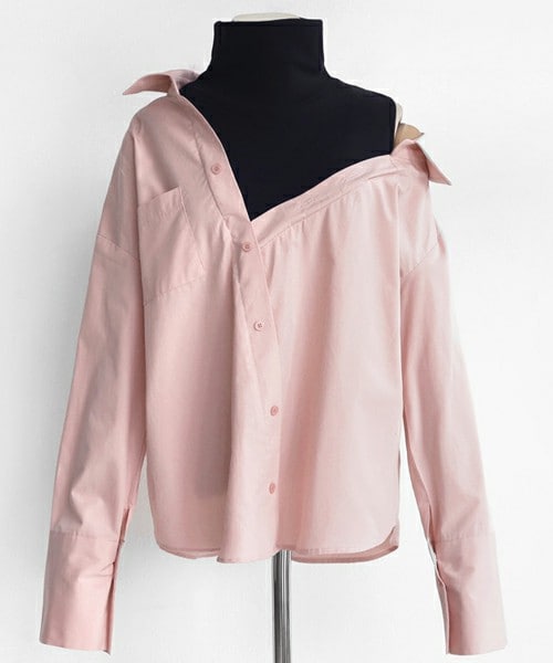 DHOLIC（ディーホリック）の「2TYPEタートルネックレイヤードシャツ（シャツ/ブラウス・レディース・FREE）」の3枚目の写真