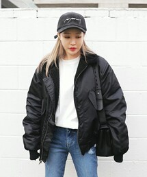 DHOLIC | ファーカラーボアライニングジャケット(その他アウター)