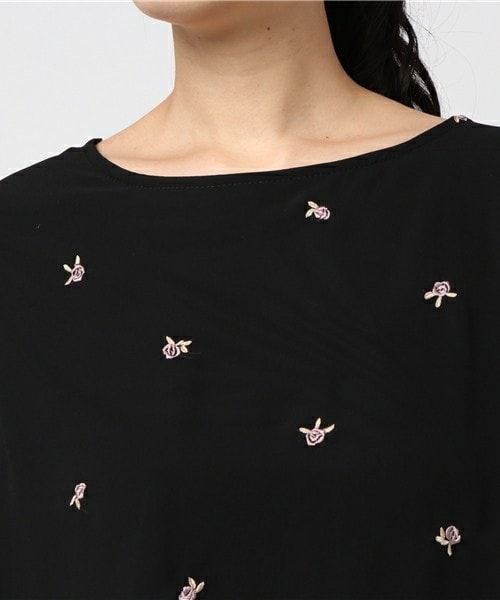 archives（アルシーヴ）の「花柄刺繍ﾌﾞﾗｳｽ（シャツ/ブラウス・レディース・オフホワイト/ブラック/シルバーグレー・MEDIUM）」の7枚目の写真