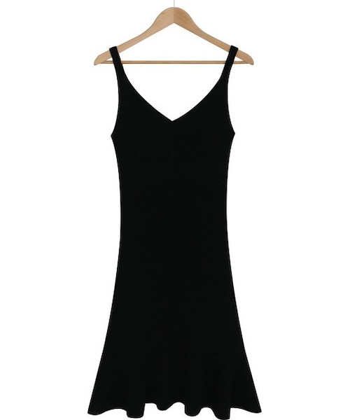 2PER(2プロ)の「Vネックフリルヘムミディアムワンピース(P0000EVA)(ワンピース・レディース・FREE)」の1枚目の写真