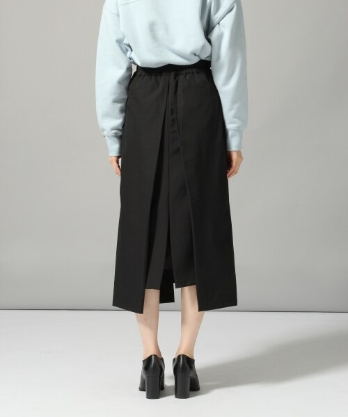 HARE（ハレ）の「Wフロントペンシルスカート（スカート・ブラック/ベージュ）」の6枚目の写真