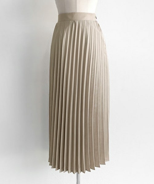 DHOLIC（ディーホリック）の「バックゴムシルキープリーツミモレスカート（スカート・レディース・FREE）」の4枚目の写真