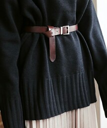 DHOLIC | シルバーバックルレザーベルト(ベルト)