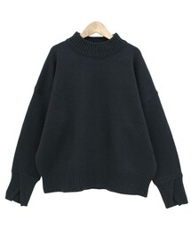 Dailyabout | ベーシックプチハイネックスリットスリーブドロップショルダーニット(P0000WOV)(ニット/セーター)