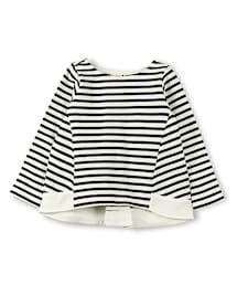 BRANSHES | 裾切替ボートネックボーダー長袖Tシャツ(Tシャツ/カットソー)