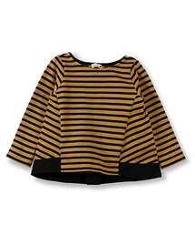 BRANSHES | 裾切替ボートネックボーダー長袖Tシャツ(Tシャツ/カットソー)