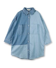 BRANSHES | 切替ビックシルエットシャツワンピース(シャツワンピース)