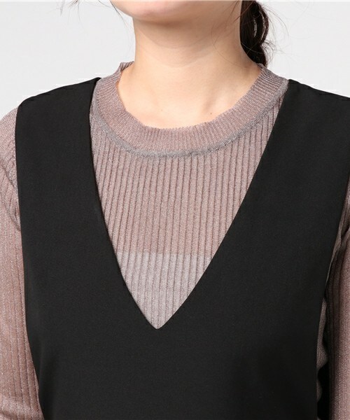 archives（アルシーヴ）の「タックジャンスカ（ワンピース・レディース・ブラック/シルバーグレー/ネイビー・MEDIUM）」の8枚目の写真