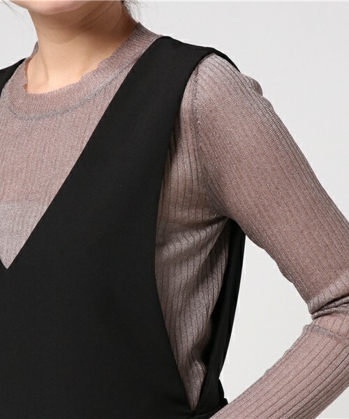 archives（アルシーヴ）の「タックジャンスカ（ワンピース・レディース・ブラック/シルバーグレー/ネイビー・MEDIUM）」の9枚目の写真