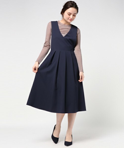 archives（アルシーヴ）の「タックジャンスカ（ワンピース・レディース・ブラック/シルバーグレー/ネイビー・MEDIUM）」の3枚目の写真