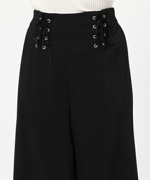 archives（アルシーヴ）の「レースアップワイドパンツ（その他パンツ・レディース・アイボリー/ブラック/グレー・MEDIUM）」の7枚目の写真