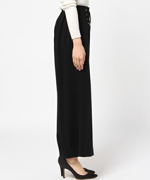 archives（アルシーヴ）の「レースアップワイドパンツ（その他パンツ・レディース・アイボリー/ブラック/グレー・MEDIUM）」の5枚目の写真