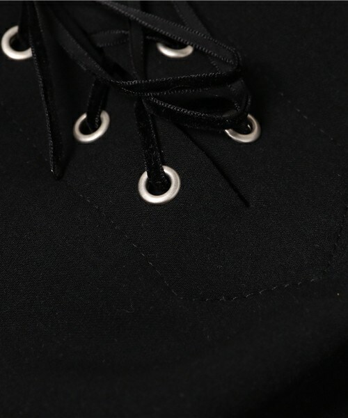 archives（アルシーヴ）の「レースアップワイドパンツ（その他パンツ・レディース・アイボリー/ブラック/グレー・MEDIUM）」の10枚目の写真