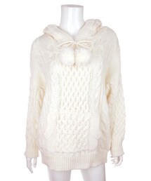 Bobon21 | ガーリーケーブルニット(ニット/セーター)