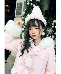 Bobon21 | ゆめかわケーブルニット帽(ニットキャップ/ビーニー)