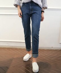 DHOLIC | ボーイフレンドブルーデニムパンツ(デニムパンツ)