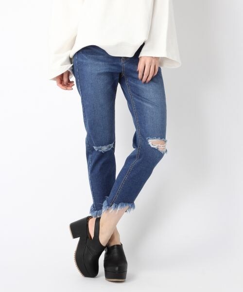 Heather(ヘザー)の「17SS/アソートスキニー(パンツ・グレー系/ケミカル/ブルー)」の3枚目の写真