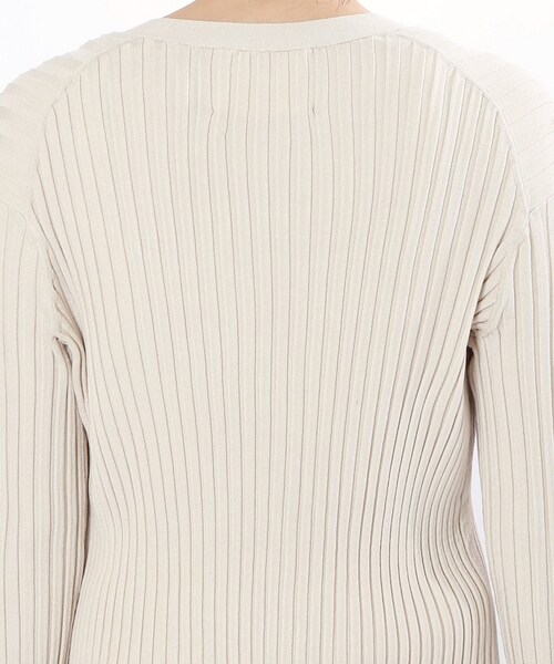 AP STUDIO ワイドリブカーディガン AP STUDIO（エーピーストゥディオ）の「《予約》ワイドリブ